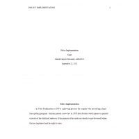 ADM 634 Week 2 Assignment, Policy Implementation (Vitro Fertilization) ADM 634 Week 2 Assignment, Policy Implementation (Vitro Fertilization)
