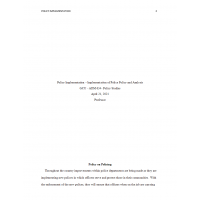 ADM 634 Week 3 Assignment, Policy Implementation Paper (Ver 2) ADM 634 Week 3 Assignment, Policy Implementation Paper (Ver 2)