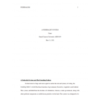 ADM 634 Week 5 Assignment, Federalism Paper (Ver 1)