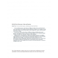 ESE 634 Week 1 Discussion 2, Role and Functions ESE 634 Week 1 Discussion 2, Role and Functions