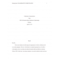 ESE 634 Week 2 Assignment, Collaborative Communication ESE 634 Week 2 Assignment, Collaborative Communication