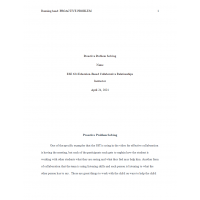 ESE 634 Week 3 Assignment, Proactive Problem-Solving ESE 634 Week 3 Assignment, Proactive Problem-Solving