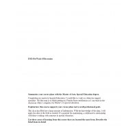 ESE 634 Week 6 Discussion, Course Reflection ESE 634 Week 6 Discussion, Course Reflection
