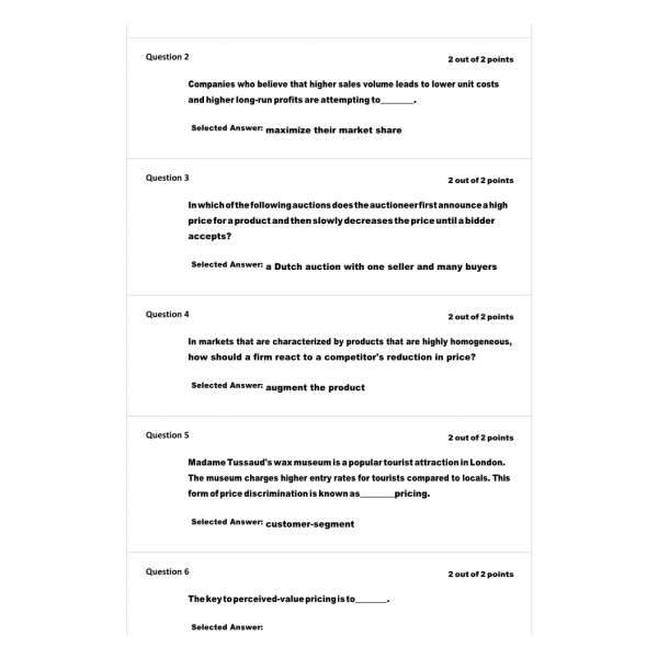 BUSI 520 Quiz 3 Ver 1 BUSI 520 Quiz 3 Ver 1