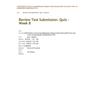 COUN 6322S Week 8 Quiz (Spring 2022 - 40 out of 50)