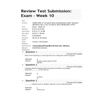 COUN-6250-21 Exam Week 10 with Answers (Summer 2021)