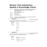 NURS 6501C-NURS 6501N Module 6 Knowledge Check (Summer 2021)