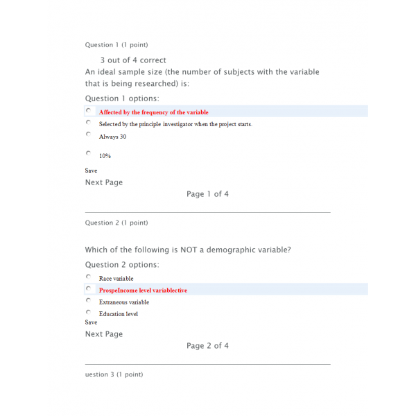 NSG 3012 Week 3 Quiz 2 NSG 3012 Week 3 Quiz 2