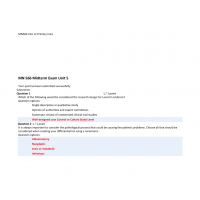 MN 566 Midterm Exam 1- Unit 5