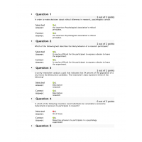 PSYC 3003 Week 1 Test PSYC 3003 Week 1 Test
