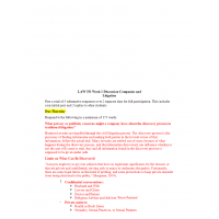 LAW 531 Week 1 Discussion, Companies and Litigation