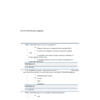 LAW 531 Week 4 Practice Assignment