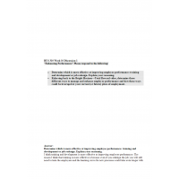 BUS310 Week 10 Discussion 1, Enhancing Performance