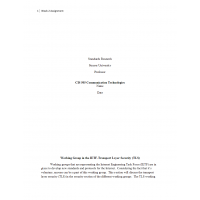 CIS 505 Week 2 Assignment 1, Standards Research Paper 3