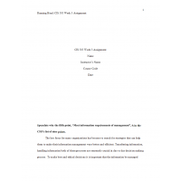 CIS 505 Week 3 Assignment 2, Requirements for the Corporate Computing Function 2