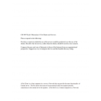 CIS 505 Week 3 Discussion 2, Fat Clients and Servers