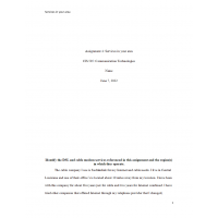 CIS 505 Week 8 Assignment 4, Services in Your Area 1