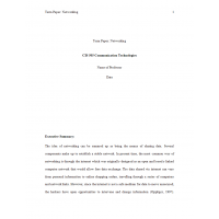 CIS 505 Week 10 Term Paper, Networking (Internet Security)