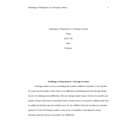 ECO 561 Week 6 Individual Assignment, Challenges of Expansion to a Foreign Location (Walmart) ECO 561 Week 6 Individual Assignment, Challenges of Expansion to a Foreign Location (Walmart)