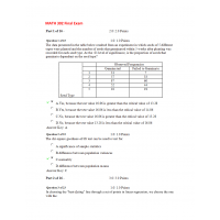 MATH 302 Final Exam 2 MATH 302 Final Exam 2