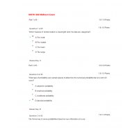 MATH 302 Midterm Exam 2 - APUS MATH 302 Midterm Exam 2 - APUS