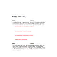 NSG 6435 Week 7 Quiz NSG 6435 Week 7 Quiz