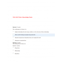 NSG 6101 Week 4 Knowledge Check NSG 6101 Week 4 Knowledge Check