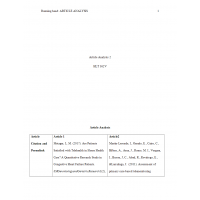 HLT 362V Topic 3 Article Analysis 2 - Version 2 HLT 362V Topic 3 Article Analysis 2 - Version 2