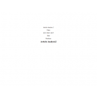 HLT 362V Topic 3 Article Analysis 2 - Version 3 HLT 362V Topic 3 Article Analysis 2 - Version 3