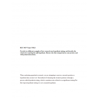 HLT 362V Topic 3 DQ 1, Hypothesis in Research HLT 362V Topic 3 DQ 1, Hypothesis in Research