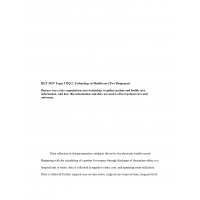 HLT 362V Topic 5 DQ 2, Technology in Healthcare HLT 362V Topic 5 DQ 2, Technology in Healthcare