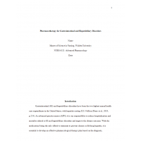 NURS 6521 Week 4 Assignment, Pharmacotherapy for Gastrointestinal and Hepatobiliary Disorders NURS 6521 Week 4 Assignment, Pharmacotherapy for Gastrointestinal and Hepatobiliary Disorders