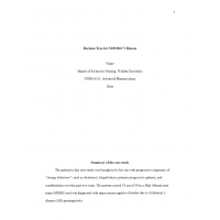 NURS 6521 Week 8 Assignment, Decision Tree for Alzheimer’s Disease NURS 6521 Week 8 Assignment, Decision Tree for Alzheimer’s Disease