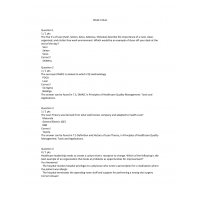 HCA 375 Week 4 Quiz HCA 375 Week 4 Quiz