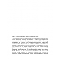 HCA 375 Week 5 Discussion 1, Role of Physicians and Nurses HCA 375 Week 5 Discussion 1, Role of Physicians and Nurses