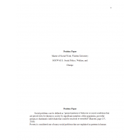 SOCW 6351 Week 9 Assignment, Position Paper - Population Perspectives on Policy SOCW 6351 Week 9 Assignment, Position Paper - Population Perspectives on Policy