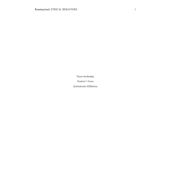 NUR 670 Week 12 Discussion 1