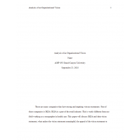 AMP 492 Topic 4 Assignment 1, Analysis of an Organizational Vision (IKEA) AMP 492 Topic 4 Assignment 1, Analysis of an Organizational Vision (IKEA)