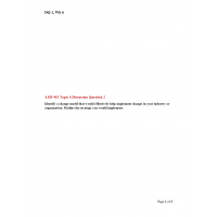 AMP 492 Topic 6 Discussion Question 2 AMP 492 Topic 6 Discussion Question 2