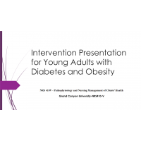 NRS 410V Week 5 Assignment, Evidence-Based Practice Project Intervention Presentation; Diabetes