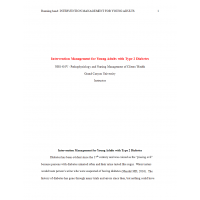 NRS 410V Week 5 Benchmark Assignment, Evidence-Based Practice Project; Diabetes 1 NRS 410V Week 5 Benchmark Assignment, Evidence-Based Practice Project; Diabetes 1