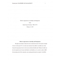 NRS 451VN Week 2 Assignment Benchmark, Effective Approaches in Leadership and Management NRS 451VN Week 2 Assignment Benchmark, Effective Approaches in Leadership and Management