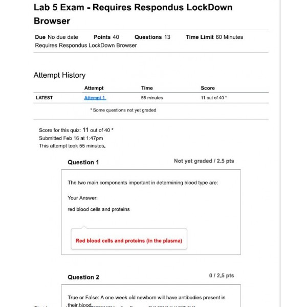 BIOD 152 Lab 5 Exam (Ver 2)