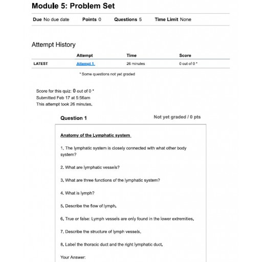 BIOD 152 Module 5 Problem Set