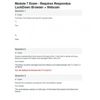 BIOD 152 A & P II Module 7 Exam - Portage Learning (95 out of 100)