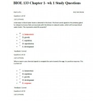 BIOL 133 Week 1 Chapter 1