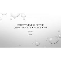 ECO 561 Week 5 Individual Assignment, Effectiveness of the Counter-Cyclical Policies - Housing