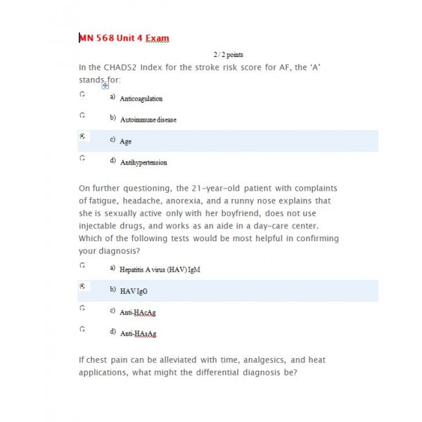 MN 568 Unit 4 Quiz (Set 1)