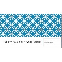 NR 222 Exam 3 Review Questions