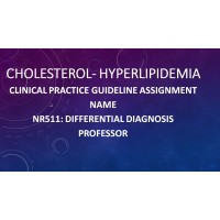 NR 511 Week 7 CPG - Cholesterol